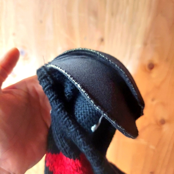 Marisa Christina Classics Vtg Black/Multi Knit Santa Claus & Reindeer Sweater - Picture 9 of 13